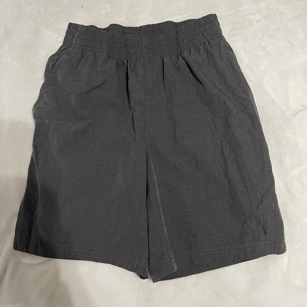 Grey athletic shorts